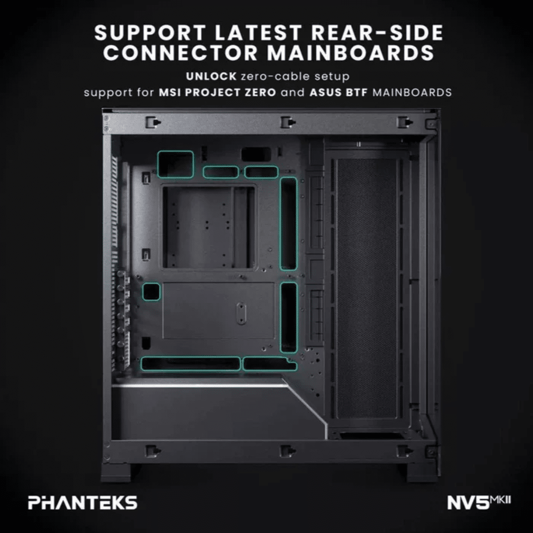 Phanteks Phanteks CS PH-NV523TG_DBK02 NV5 MK2 Mid Tower ATX TG D-RGB Lighting Black CS 292292 PH-NV523TG_DBK0 (1)
