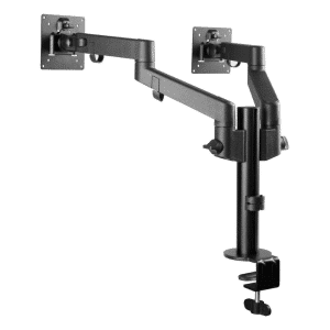SIIG SIIG AC CE-MT3E11-S1 Dual Pole Arm Multi-Angle Monitor Desk Mount Brown Box AC 249354 CE-MT3E11-S1