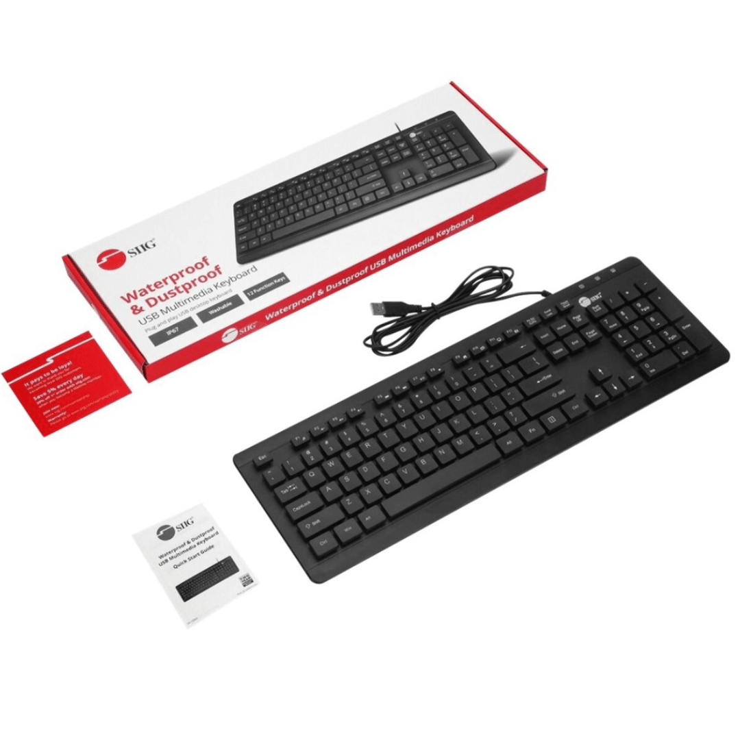 SIIG SIIG KB JK-US0W11-S1 Washable & Dustproof USB Keyboard with Touchpad Retail KB 292718 JK-US0W11-S1 (4)