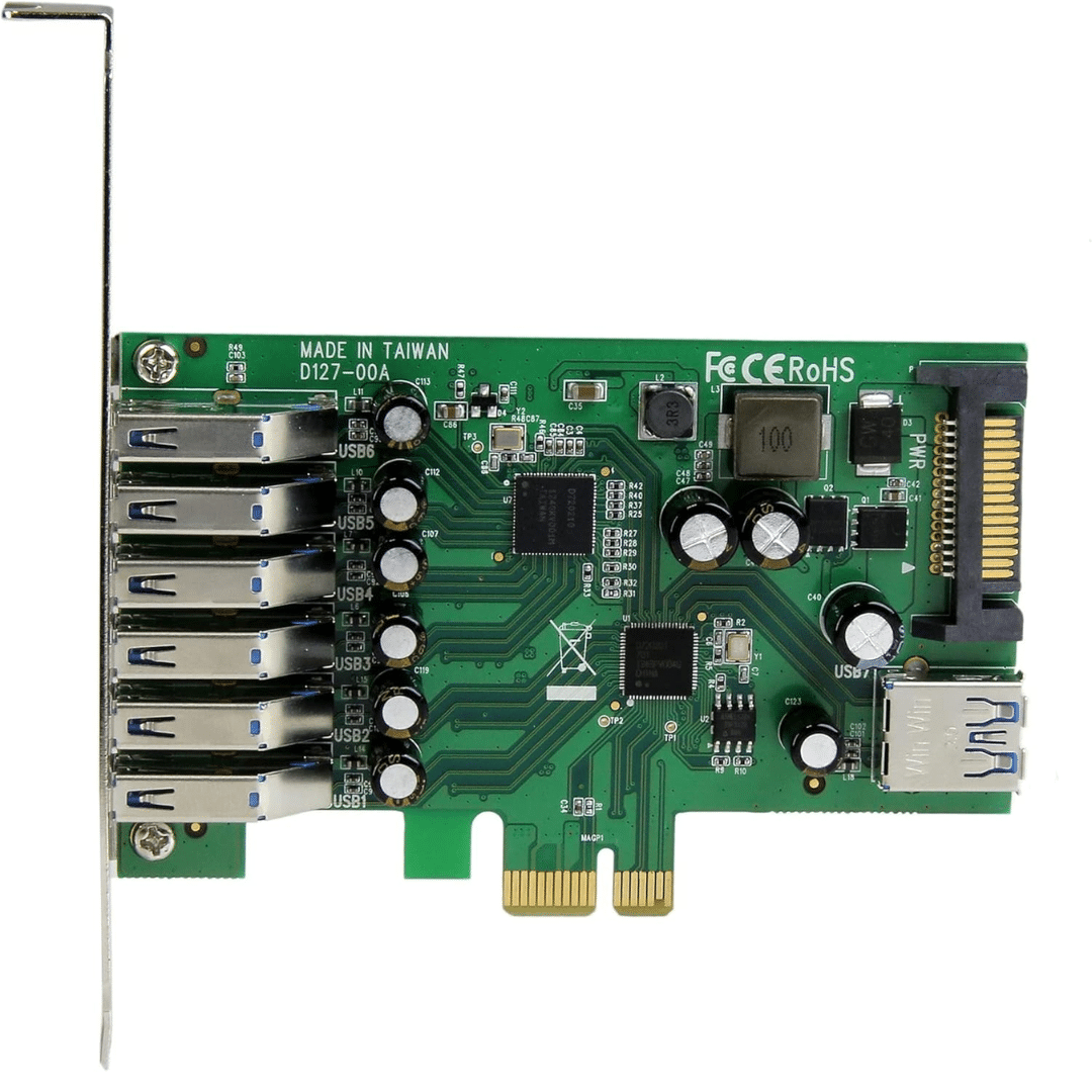 StarTech.com StarTech PEXUSB3S7 7PT PCI Express USB3.0 Card Standard and Low-Profile Retail IO 167568 PEXU (5)