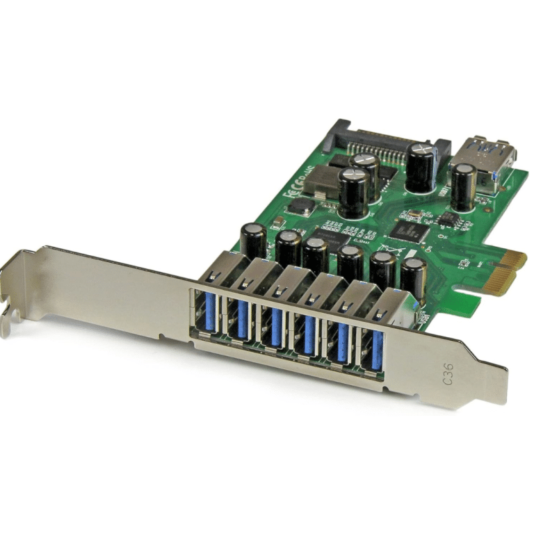 StarTech.com StarTech PEXUSB3S7 7PT PCI Express USB3.0 Card Standard and Low-Profile Retail IO 167568 PEXUSB3S7