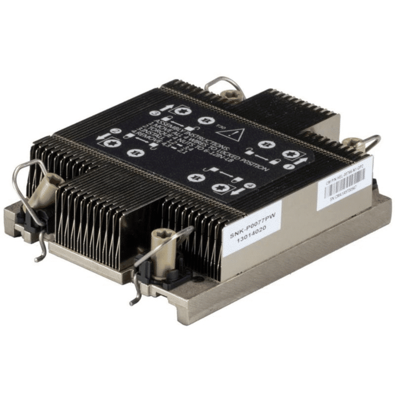 Supermicro Supermicro Fan SNK-P0087P 1U Passive CPU Heat Sink Socket LGA4677 Brown Box FN 272180 SNK-P0087P