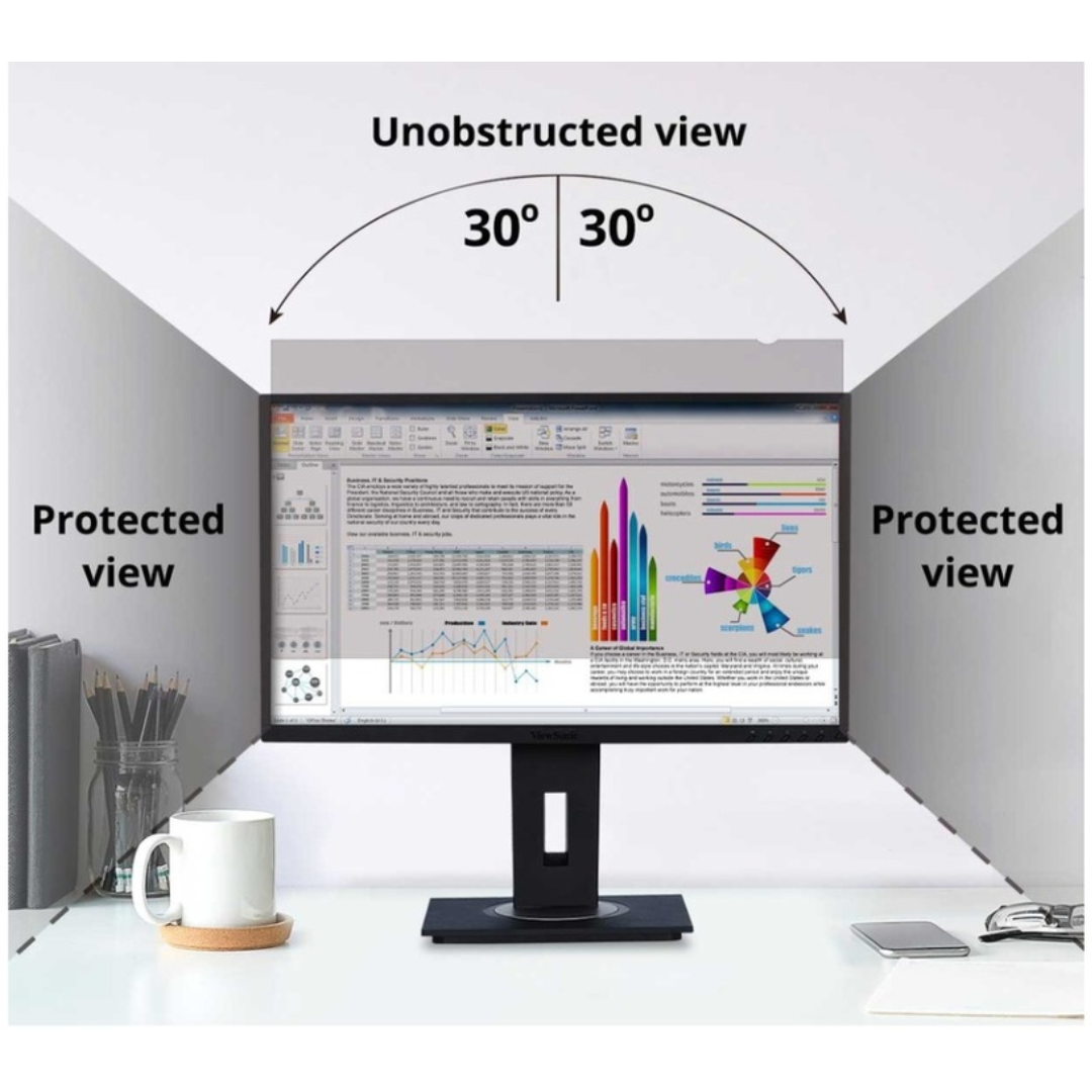 ViewSonic ViewSonic AC VSPF2380 23.8 Privacy Filter Screen Protector f Widescreen Black AC 219673 VSPF2380 (3)