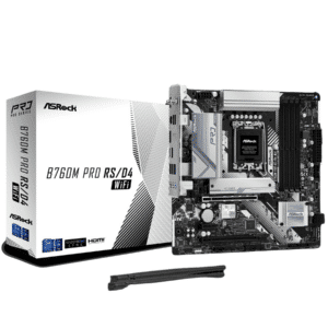 ASRock Inc. ASRock MB B760M PRO RS WIFI B760 LGA1700 Max256GB DDR5 Micro ATX Retail MB 301247 B760M PRO RS WIFI