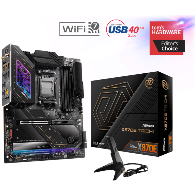 ASRock Inc. ASRock MB X870E Taichi X870E AM5 256GB DDR5 EATX Retail MB 290632 X870E TAICHI