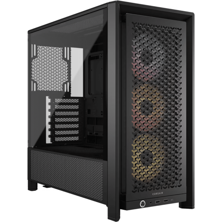 Case Corsair Frame 4000d Rs Argb Modular Mid-tower Tempered Glass Usb-c 2usb-a Black - Chasis - CC-9011296-WW