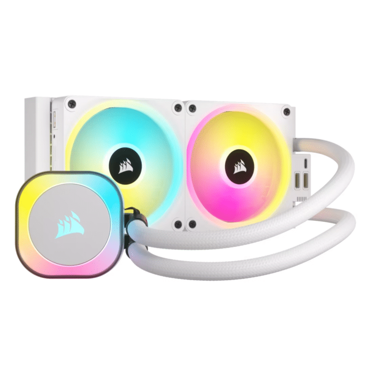 Corsair Memory Corsair Fan CW-9061005-WW iCUE LINK H100i RGB White AIO 240mm Radiator Retail FN 284069 CW-9061005-WW