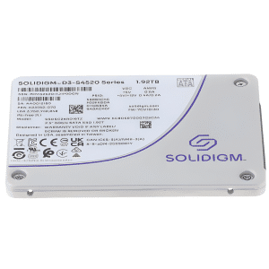 Solidigm™ D3-S4520 Series (1.92TB, 2.5in SATA 6Gb/s, 3D4, Tlc) Generic Single Pack | SKU S4520-1T9Z - SSD - S4520-1T9Z - SOLIDIGM - 840307303424 - SSDSC2KB019TZ1Z