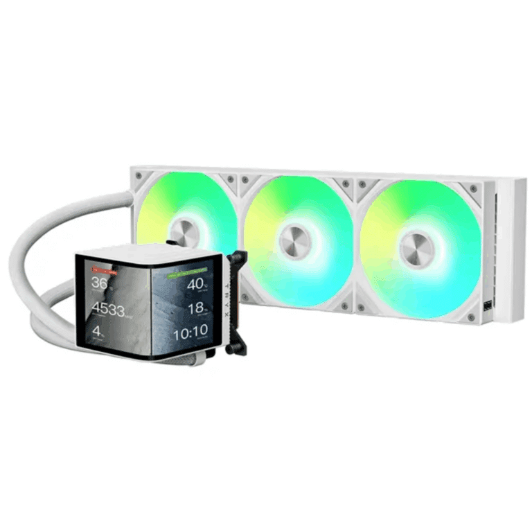 TRYX TRYX Fan L-P360L-DM0M-SSW PANORAMA SE 360 w o fan SI Edition AIO Cooler White FN 302977 L-P360L-DM0M-SSW