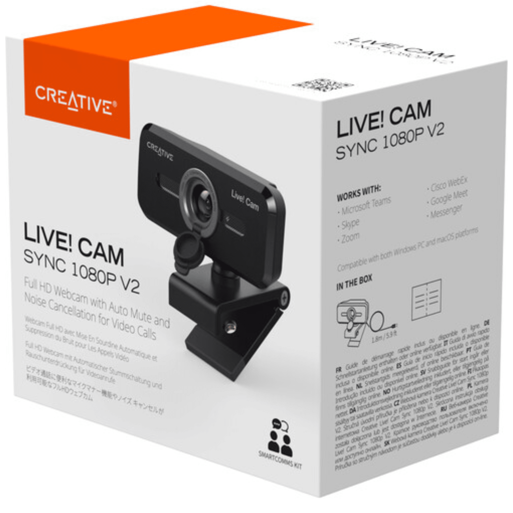 Creative Labs Creative Labs Camera 73VF088000000 VF0880 Live! Cam SYNC 1080P V2 Retail CM 254918 73VF088000