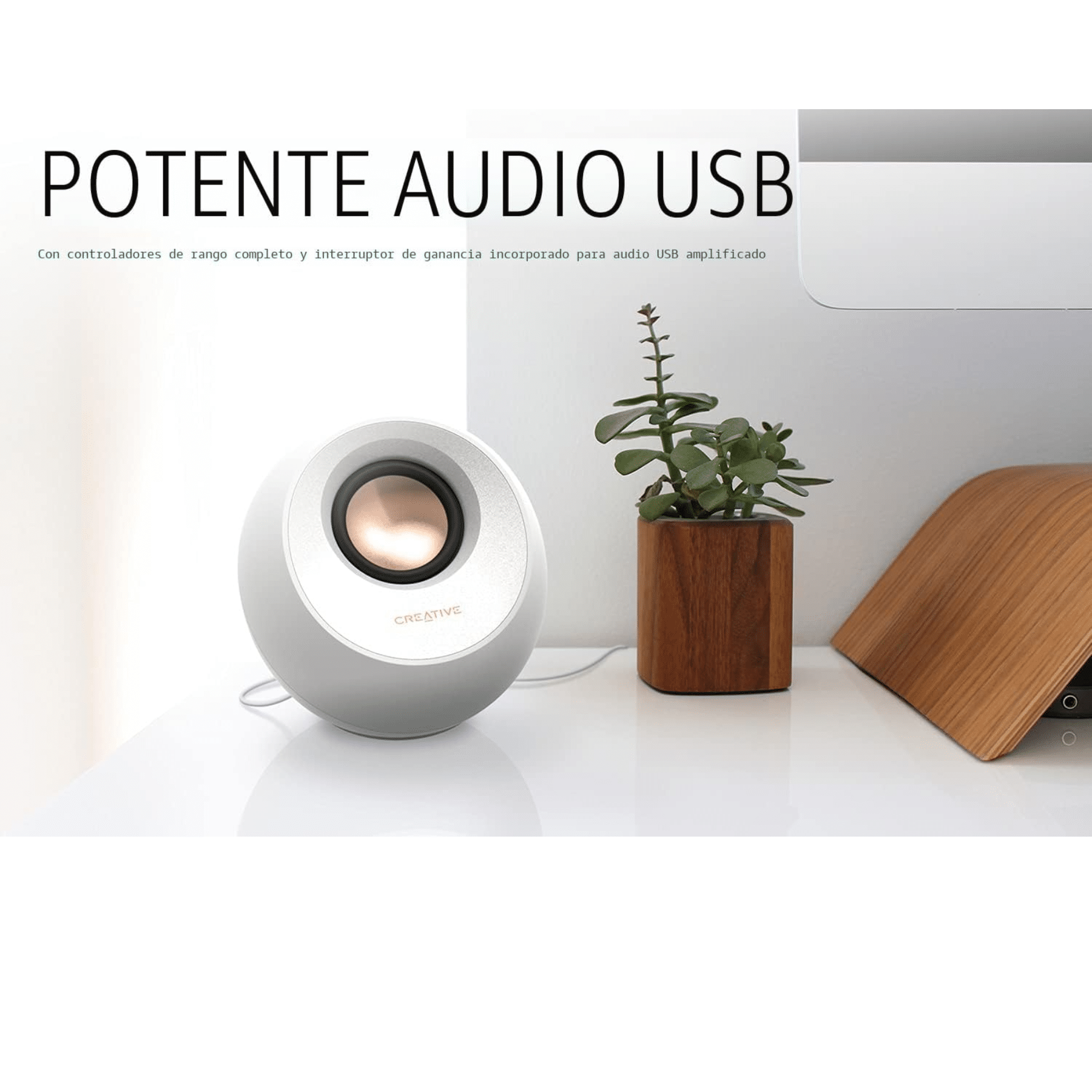 Creative Labs Creative Speaker 51MF1700AA001 Pebble V3 Minimalistic 2.0 USB-C w Bluetooth5.0 SP 249801 51 (1)