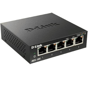 D-Link D-Link DGS-105 5-Port Gigabit QoS Switch Metal Chassis Jumbo Frames Retail NT 40994 DGS-105