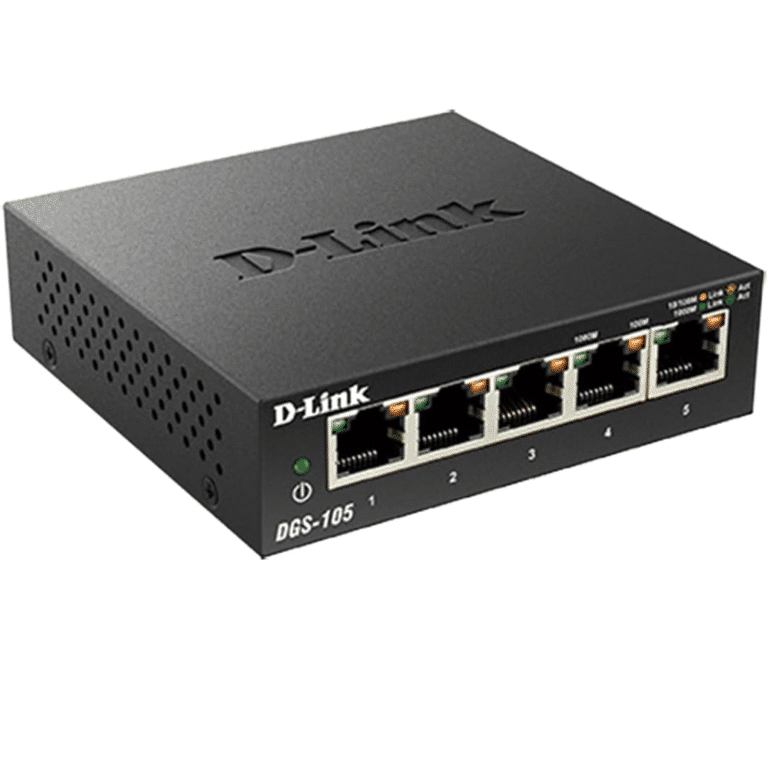 D-Link D-Link DGS-105 5-Port Gigabit QoS Switch Metal Chassis Jumbo Frames Retail NT 40994 DGS-105