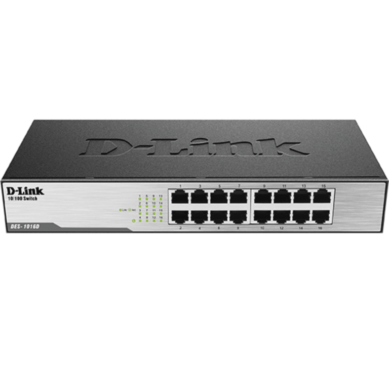 D-Link D-Link Switch DES-1016D 16PT 10 100 Unmanaged Desktop Rackmount Switch Retail NT 288590 DES-1016D