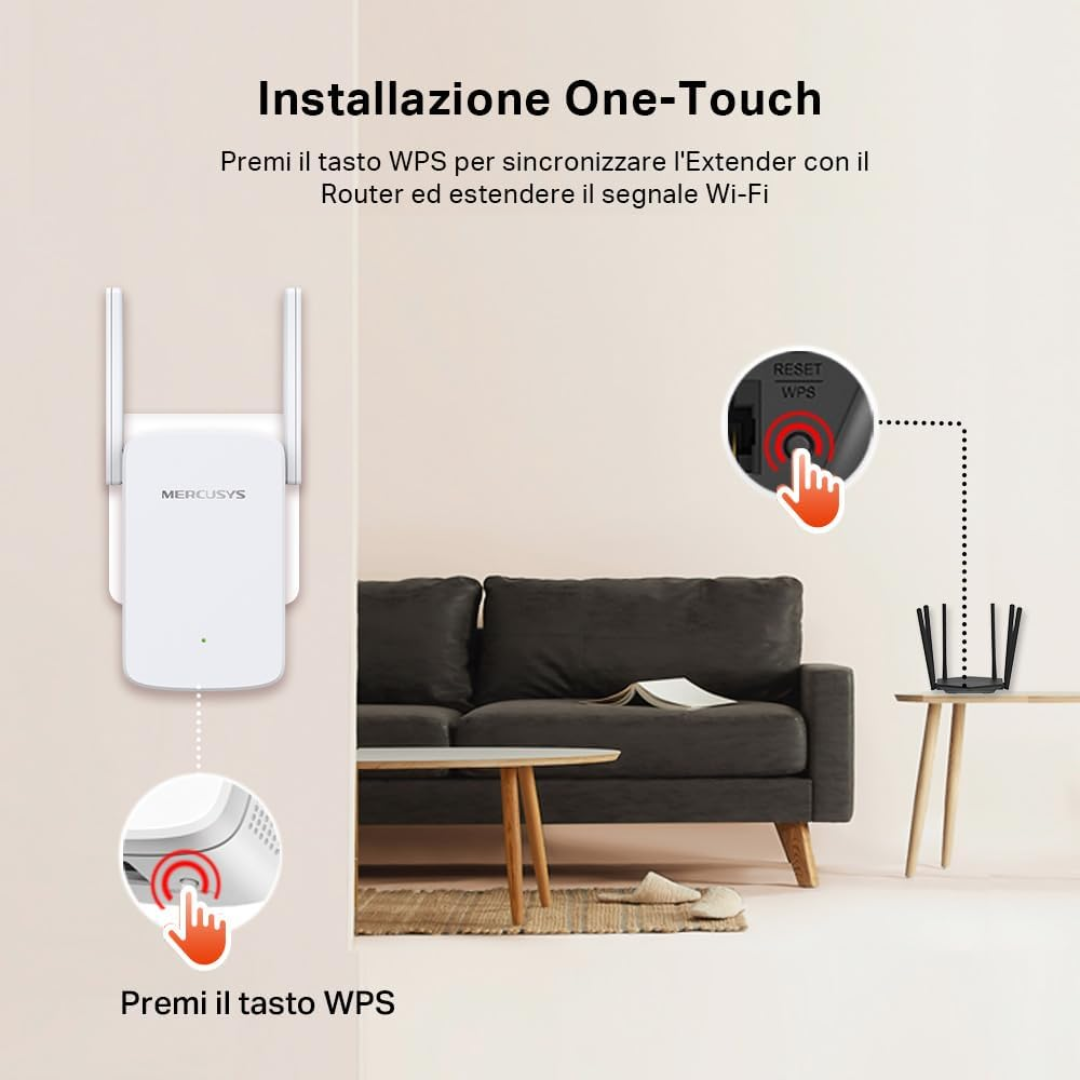 Extensor De Red Mercusys Me30 Wi-fi Ac1200 Dual Band 1x Rj45 100mb-s White - Redes - ME30 (6)