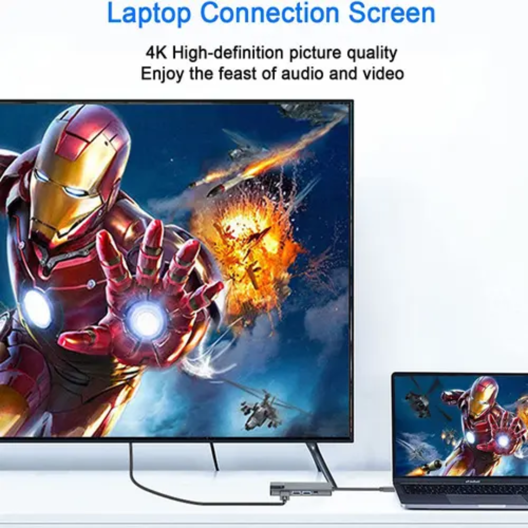 Hub 5 En Usb-c With Usb-c 2usb-3.0 Lan Hdmi Silver - Accesorios - USBTYC5X1 (2)