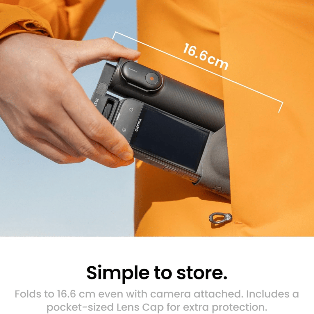 Insta360 Insta360 Accessory CINSCAVU CINSCAVV Foldable 2-in-1 Selfie Stick Remote Kit AC 295887 CINSCAVUCIN (1)