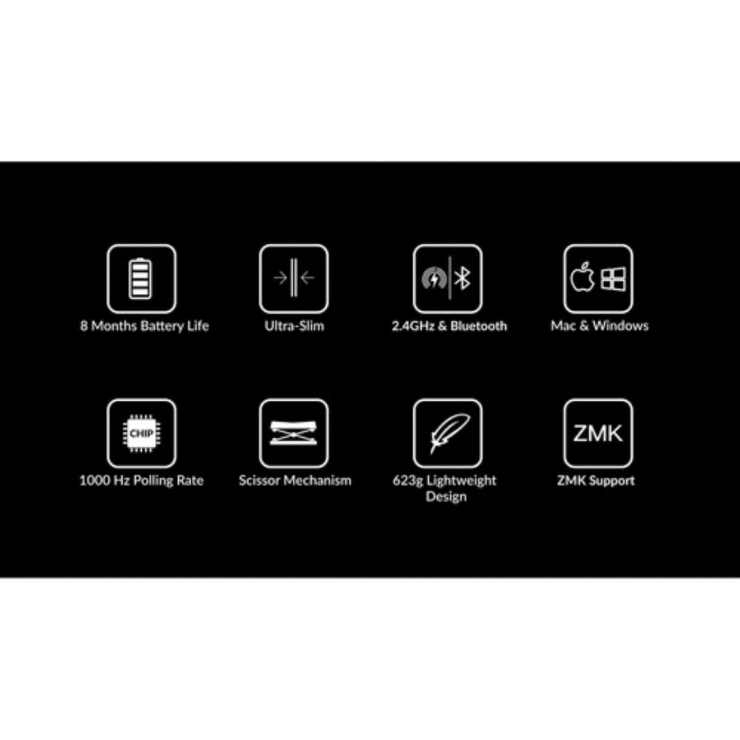 Keychron Keychron KB B6P-K1 B6 Pro Wireless Keyboard Space Gray Retail KB 290181 B6P-K1 (6)