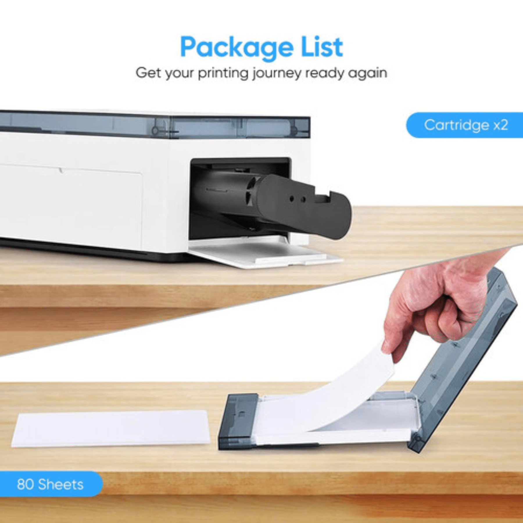 Liene Liene AC SD21B#US1 80 sheets Photo paper & Ink Cartridge Refill f Amber White AC 299507 SD21B#US1 (3)