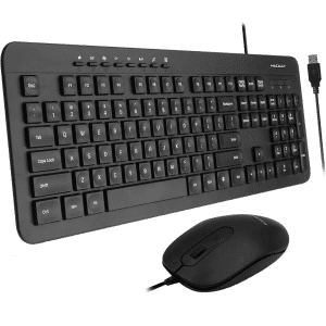 MACALLY MACALLY KM MKEYECOMBO 105 Key Full Size KB & Wired Optical Mouse USB-A Retail KB 299302 MKEYECOMBO
