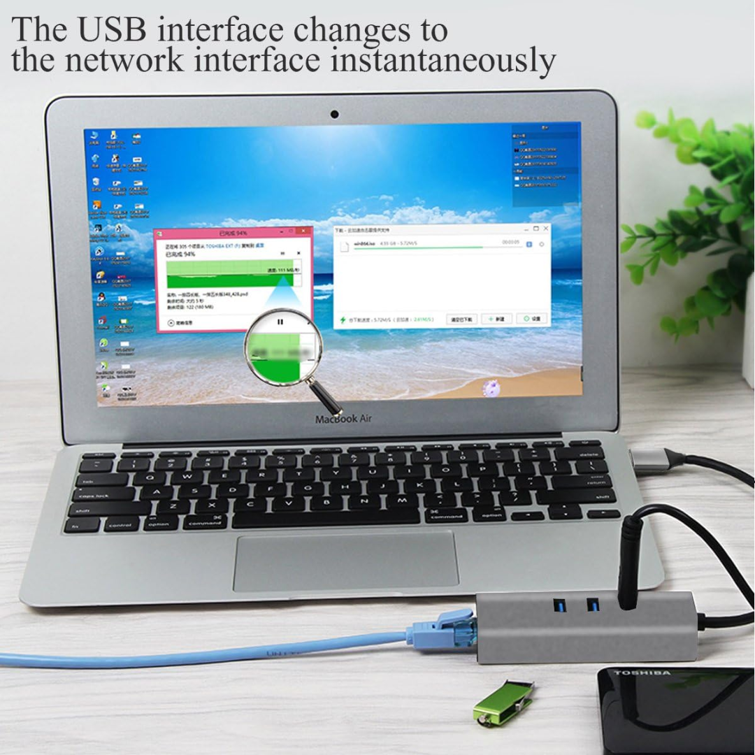 MINIX MINIX Accessory NEO C-UEGR USB-C 3xUSB 3.0 LAN 3 Ports Gray Silver Retail AC 209782 NEO C-UEGR (6)