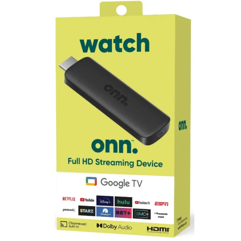 Tv Box Onn Google Tv Full Hd Streaming Black - 681131422352