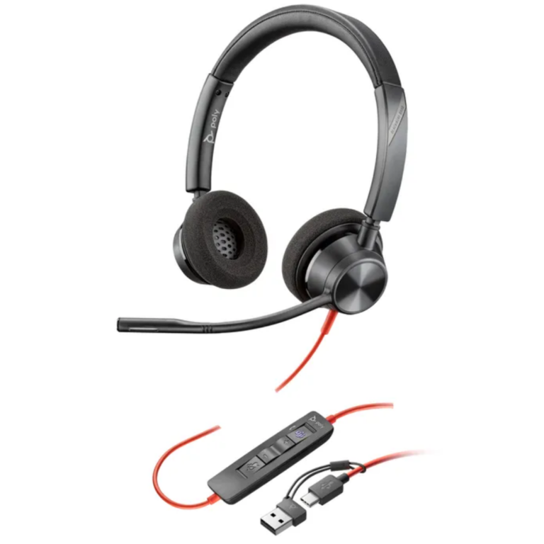 Poly BW 3320 Stereo -M USB-C HS +USB-C/A - Audio y Video - Auriculares - 8X220AA