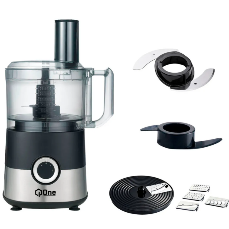 Procesador De Alimentos Q-one 7 In 1 Black Silver - Articulos De Hogar - CHOPM7IN1