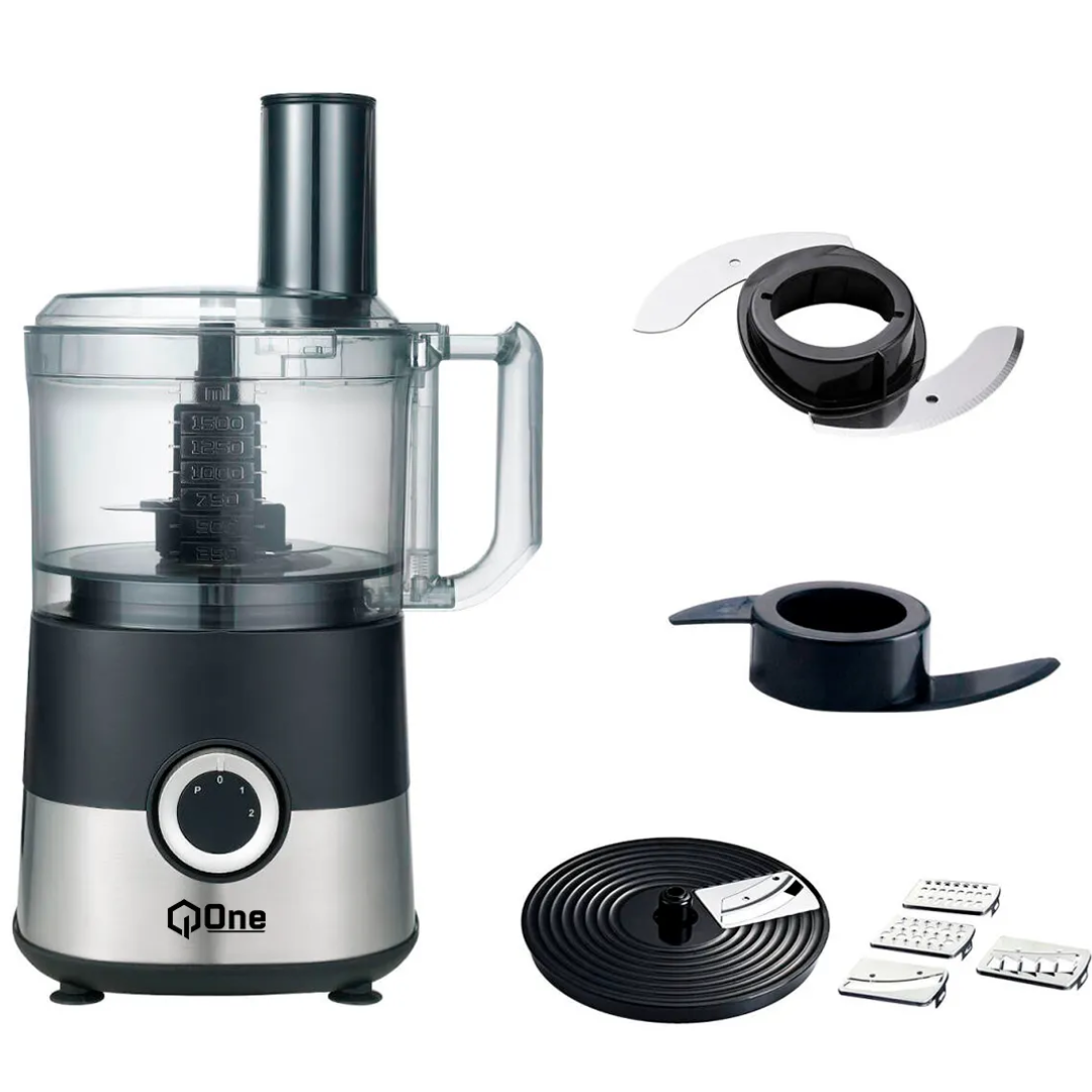 Procesador De Alimentos Q-one 7 In 1 Black Silver - Articulos De Hogar - CHOPM7IN1 (1)