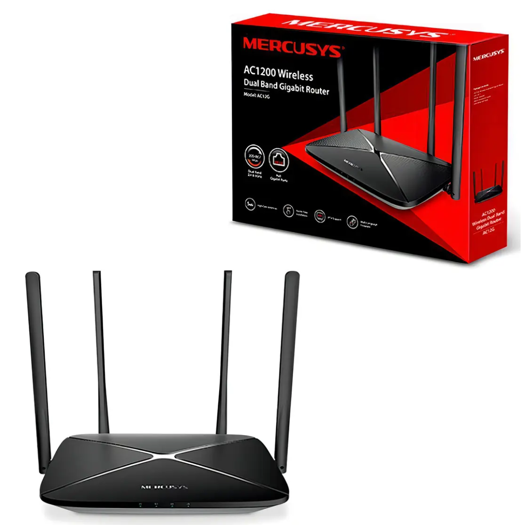 Router Mercusys Mr30g Ac1200 600mbps Wireless Dual Band Gigabit Negro - Routers - MR30G (1)