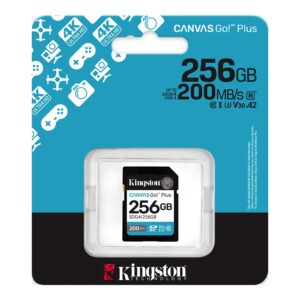 Kingston 256GB SDXC Go Plus G4 200R V30  - SDG4/256GB