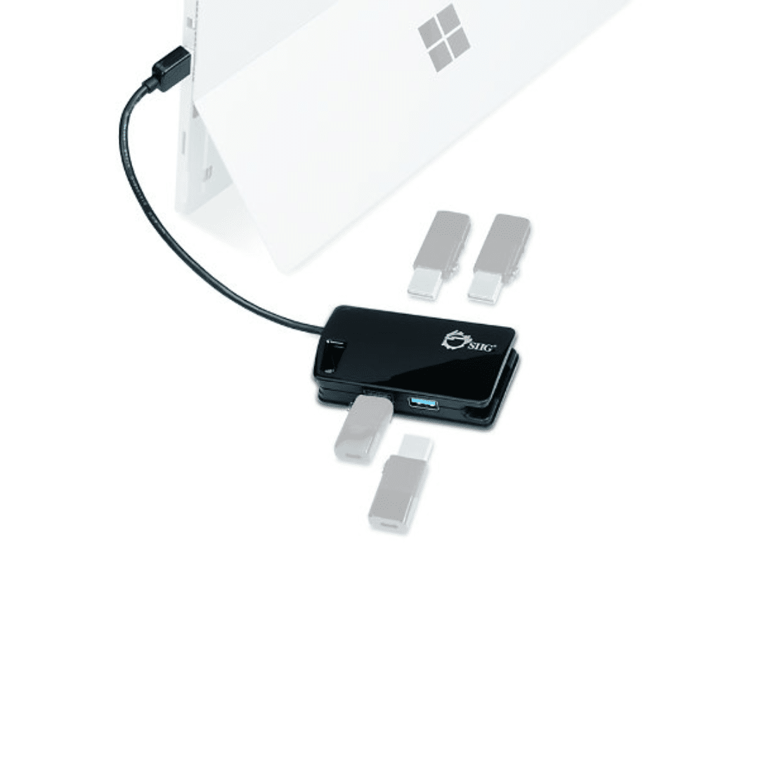 SIIG SIIG AC JU-H30812-S1 USB 3.0 4-port Hub Adds 4 USB 3.0PT to PC Retail AC 183346 JU-H30812-S1 (5)