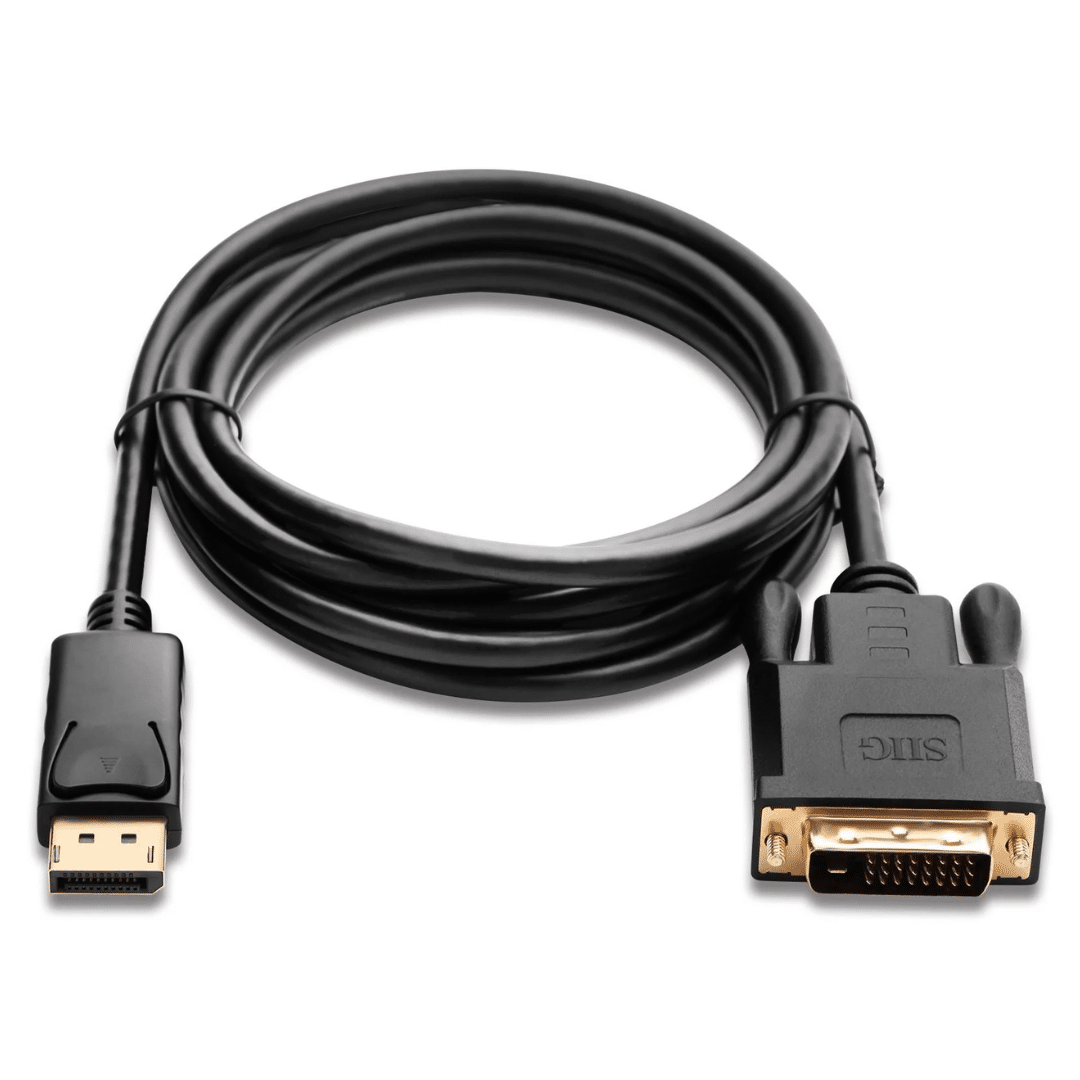 SIIG SIIG CB CB-DP1V12-S1 DisplayPort to DVI 6ft Cable PS8121E Black OPP Bag CB 253757 CB-DP1V12-S1 (5)