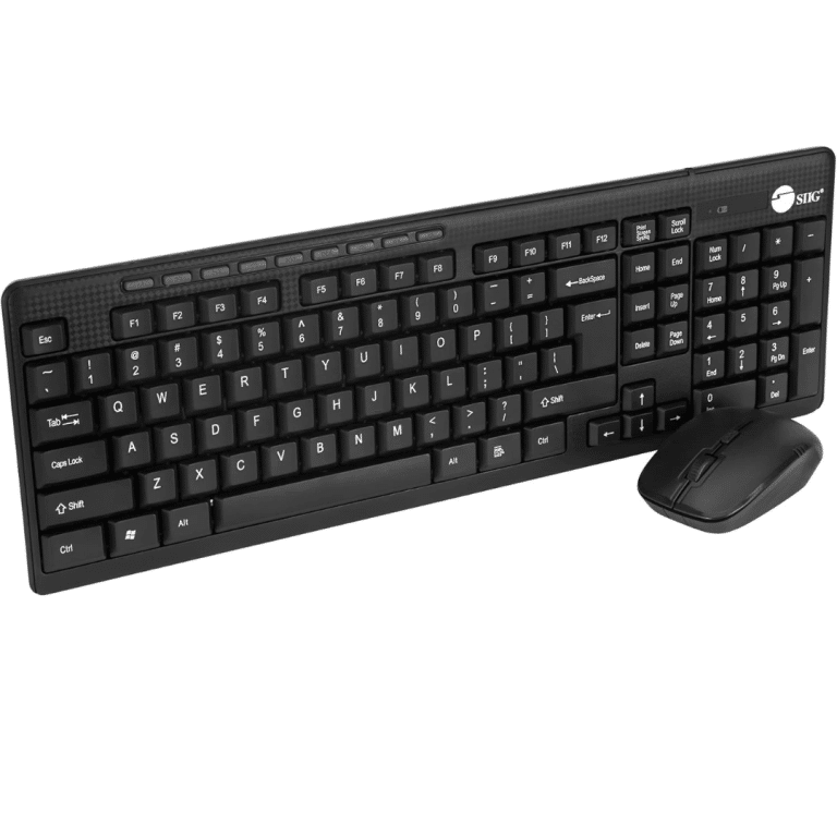 SIIG SIIG KM JK-WR0T12-S1 Wireless Extra-Duo 102-key Keyboard & 3-button Mouse RTL KB 223156 JK-WR0T12-S1