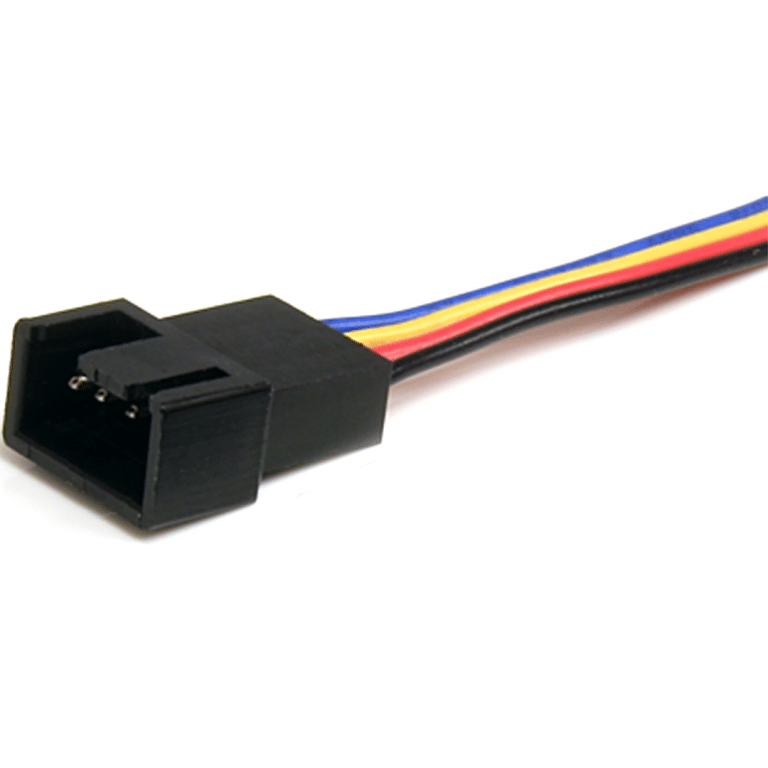 StarTech.com StarTech Cable FAN4SPLIT12 12in 4 Pin Fan Power Splitter Cable F M Retail CB 115528 FAN4SPLIT12