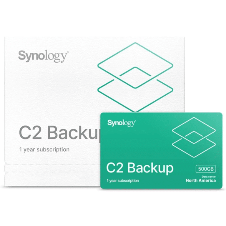 Synology Synology LIC C2-BACKUP500G-1Y-NA C2 Cloud Backup License: 500GB 1 Year Retail SF 259965 C2-BACKUP500G-1Y-NA