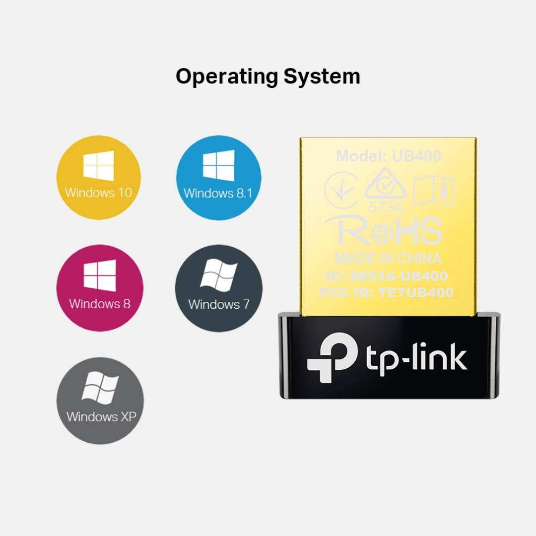 TP-Link TP-Link NT UB400 Bluetooth4.0 Nano USB Adapter Supports Windows 10 8.1 8 7 XP NT 234304 UB400 (5)