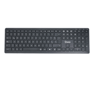 Teclado Quasad Qk-slimpro Wireless Recargable Slim Desing Black - Teclados - QK-SLIMPRO