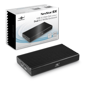 Vantec Thermal Technologies Vantec NST-262C3 NexStar SX USB 3.2 Gen2x2 (20Gbps*) Dual M.2 NVMe Enclosure RD 302038 NST-262C3