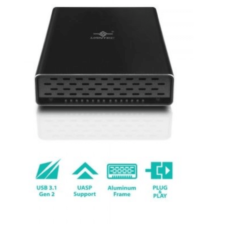 Vantec Thermal Technologies Vantec RD NST-271C31-BK NexStar 2.5SATA to USB3.1 7mm&9.5mm SSD HDD Enclosure RD 206217 NST-271C31-BK