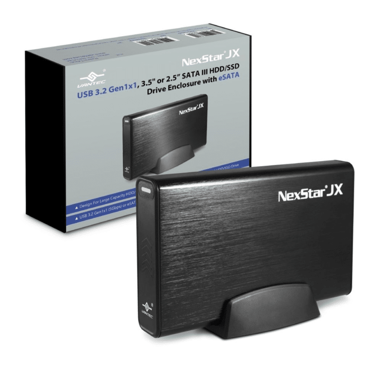Vantec Thermal Technologies Vantec RD NST-358SU3-BK NexStar JX 3.5 2.5 USB3.2 SATA3 Enclosure w eSATA RTL RD 264913 NST-358SU3-BK