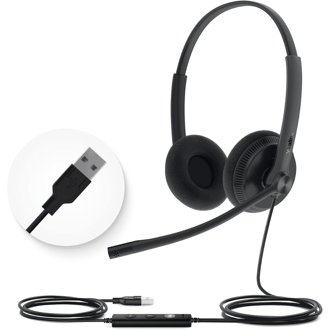 Yealink Yealink Headset 1308043 UH34 Dual Teams USB Wired Retail HE 278123 1308043 (1)