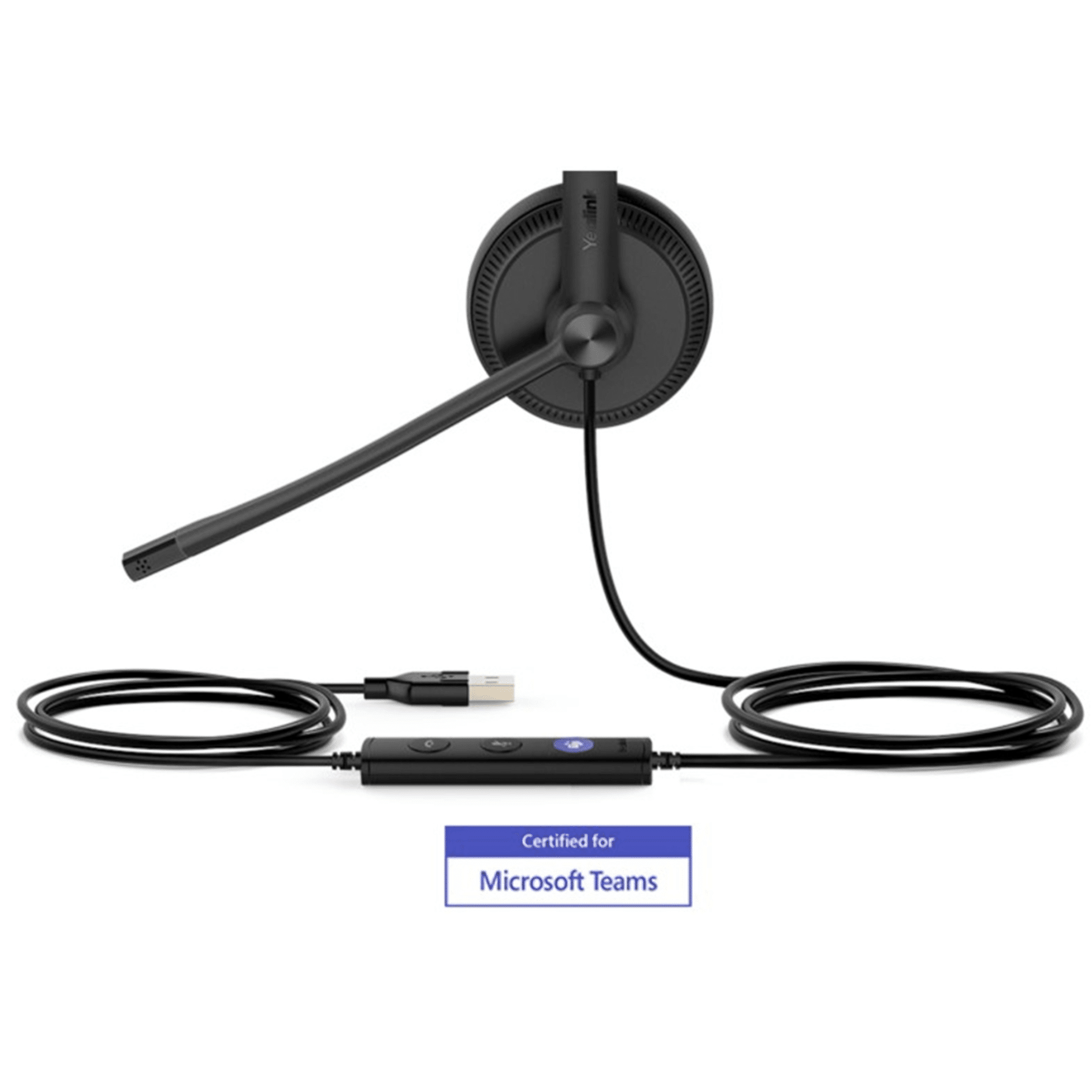 Yealink Yealink Headset 1308048 UH34 Lite Dual Teams USB w Foamy ear cushions Retail HE 280614 1308048 (2)