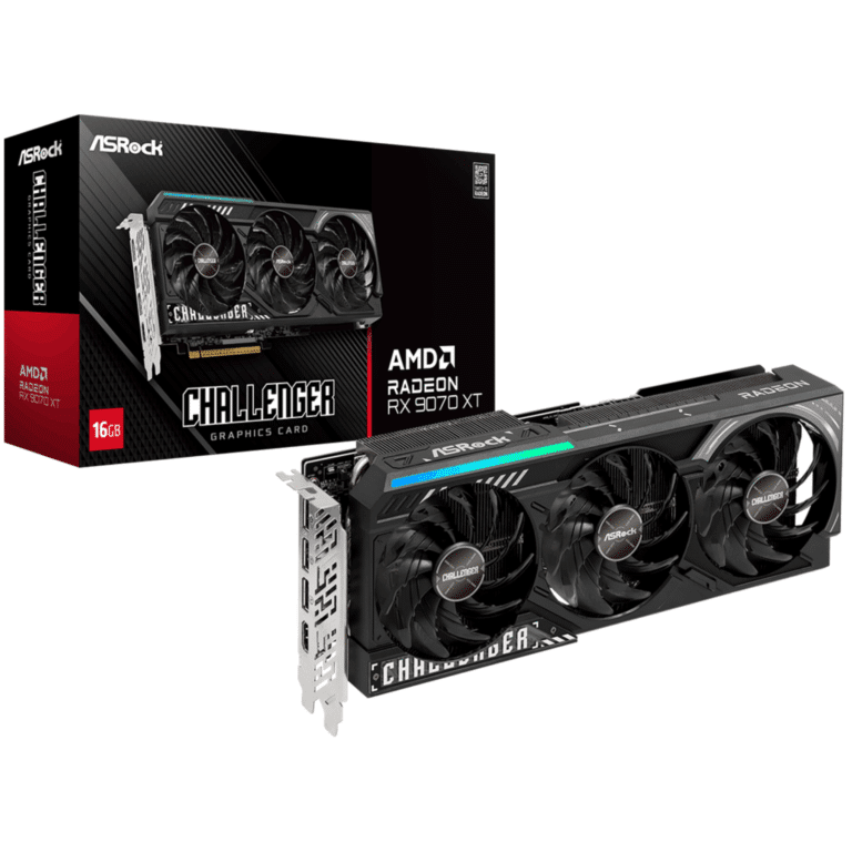 Asrock Challenger Radeon RX 9070 XT 16GB GDDR6 PCI Express 5.0 x16 Graphics Card RX9070XT CL 16G | SKU ASR-907XCL - VGA - ASR-907XCL - ASROCK - RX9070XT CL 16G