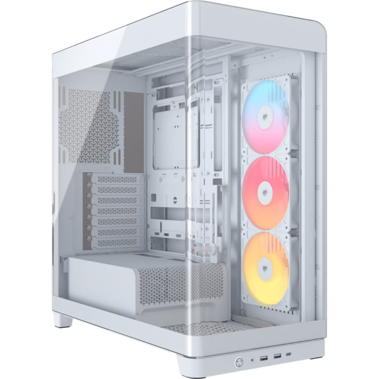 Case Corsair Atx 4500x Frame Rs-r  Argb Panoramic Glass 2usb3.2 Hd-audio Mid-tower White - Chasis - CC-9011315-WW