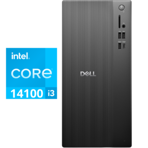 Dell Ect1250 Tower Desktop Core™ I3-14100 512gb Ssd 8gb No Os Usb Keyboard & Mouse Eu Specs - New Factory Sealed - 1 Year Manufacturer Warranty - TFPC8