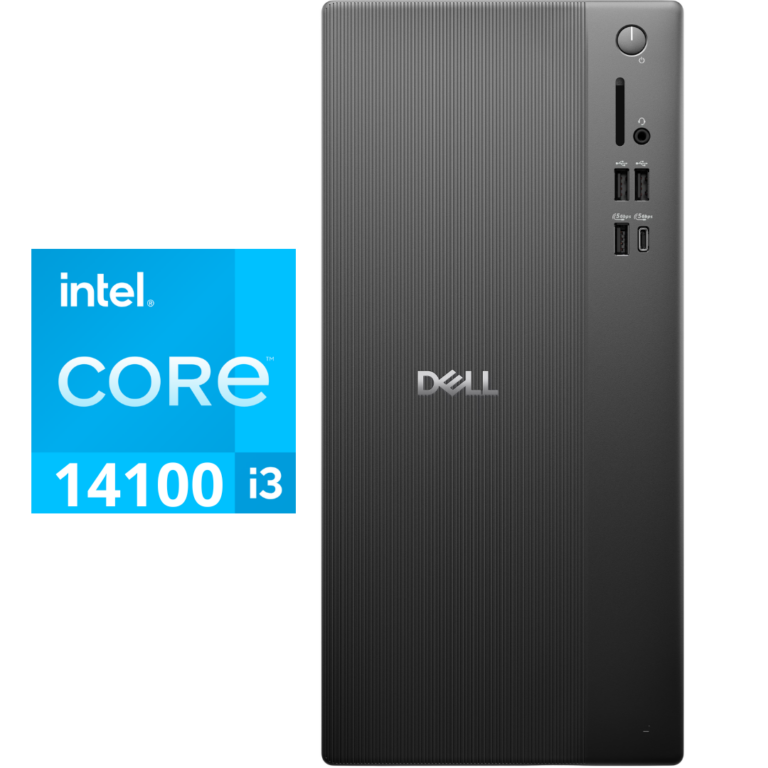 Dell Ect1250 Tower Desktop Core™ I3-14100 512gb Ssd 8gb No Os Usb Keyboard & Mouse Eu Specs - New Factory Sealed - 1 Year Manufacturer Warranty - TFPC8