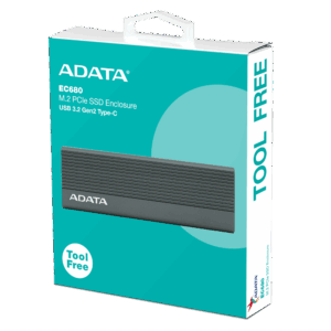 Ssd/adata Compartimiento De Ssd Ec680 M.2 Pcie Usb 3.2 Gen2 Tipo-c - 842243036121 - EC680-CCGY