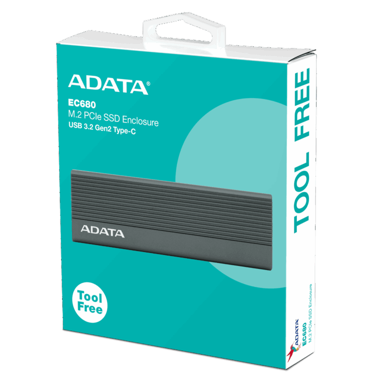 Ssd/adata Compartimiento De Ssd Ec680 M.2 Pcie Usb 3.2 Gen2 Tipo-c - 842243036121 - EC680-CCGY