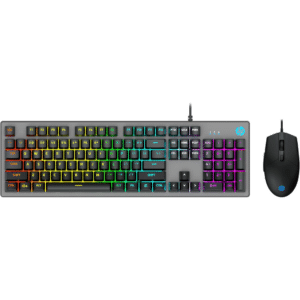 Hp Km300f Wired Gaming Keyboard & Mouse Combo Membrane Backlit, Metal Panel (spanish) - Moq 20 Pcs. Per Master - New - 1 Year Manufacturer Warranty - 6948391228235